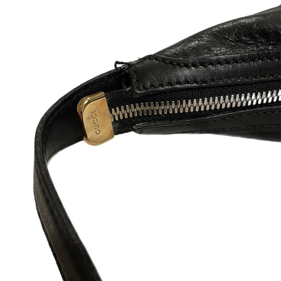 Authentic Vintage Gucci Signature embossed all leather designer hobo bag. B9 - Picture 6 of 16